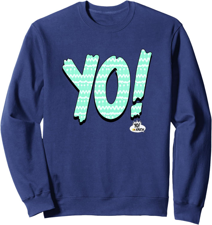 MTV YO RAPS Sea Foam Green Tribal Logo Sweatshirt