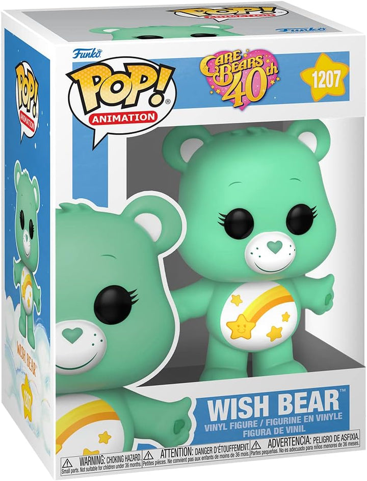 Funko Pop! Animation: CB40- Wish True Heart Bear - Beflockt CH - Care Bears - Vinyl-Sammelfigur - Ge