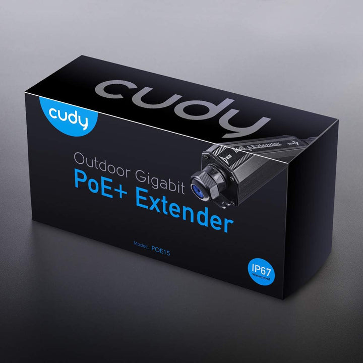 Cudy POE15 Gigabit Outdoor Wasserdicht IP67 PoE + Extender, 10/100/1000 Mbps, PoE-Repeater, BOE PoE,
