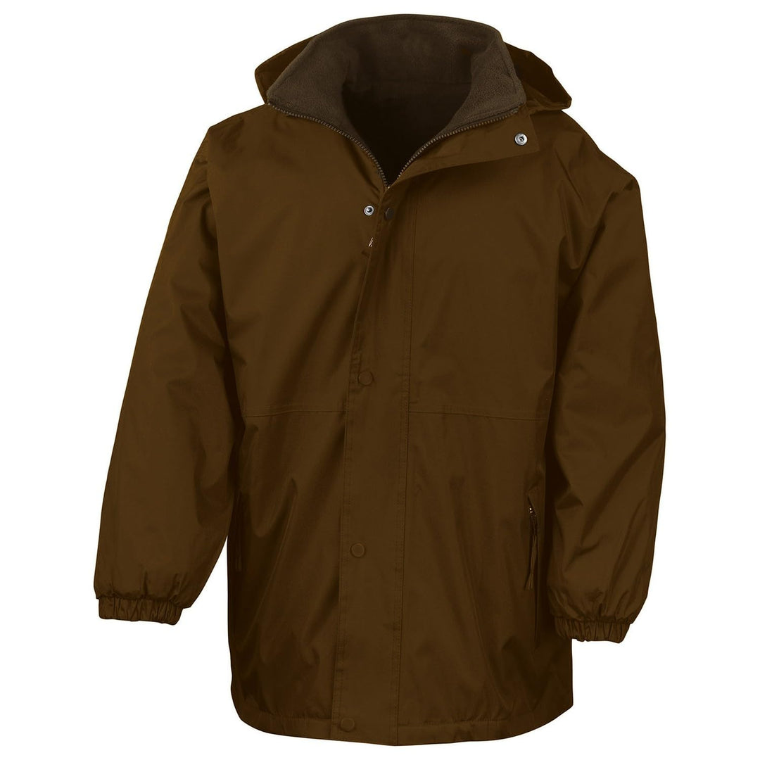 Result R160j Reversible StormDri 4000 Fleecejacke, Unisex, R160J Small/Size 5/6 Braun, Small/Size 5/