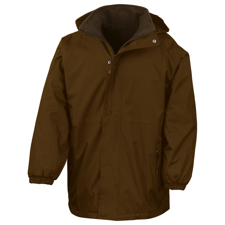 Result R160j Reversible StormDri 4000 Fleecejacke, Unisex, R160J Small/Size 5/6 Braun, Small/Size 5/