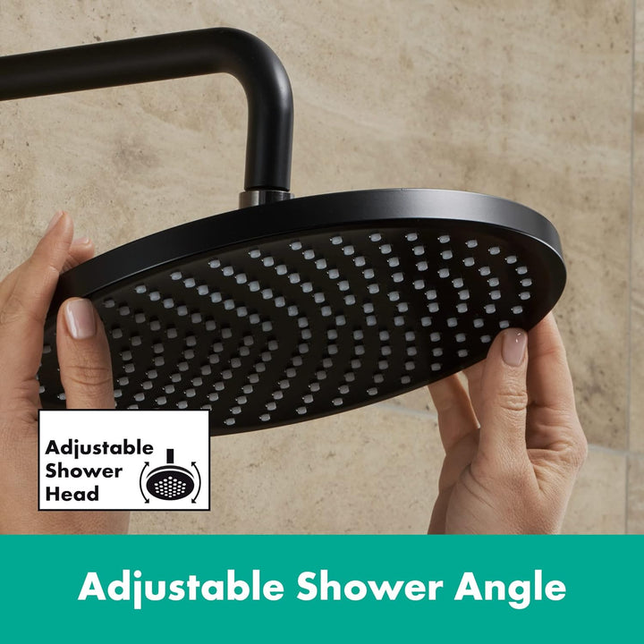 hansgrohe Vernis Blend - Kopfbrause, runde Duschbrause (⌀ 205 mm), Regendusche mit 1 Strahlart für W