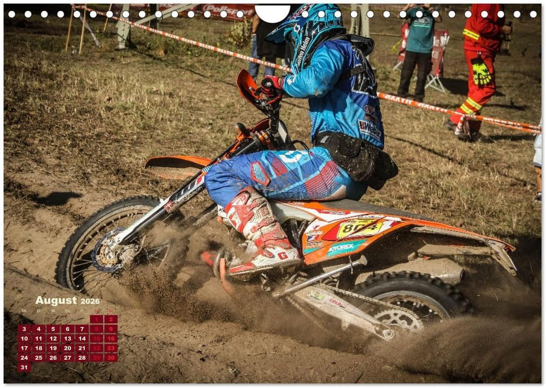 Enduro Mit Speed durch`s Gelände (Wandkalender 2026 DIN A4 quer), CALVENDO Monatskalender: Spannende