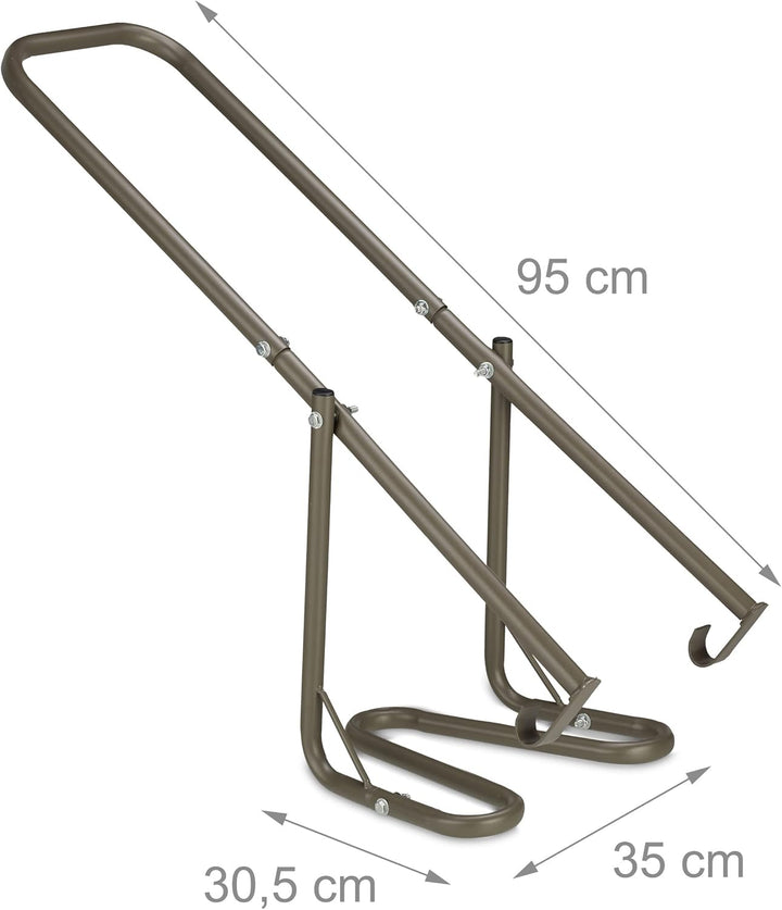 Relaxdays Müllpresse, Müllverdichter Hausmüll, Restmüll & Papier, Müllstampfer, manuelle Hausmüllpre