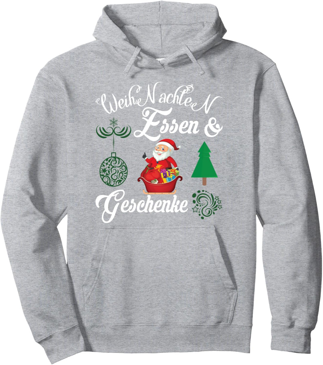 Lustiges Weihnachten Essen und Geschenke für Kinder Pullover Hoodie
