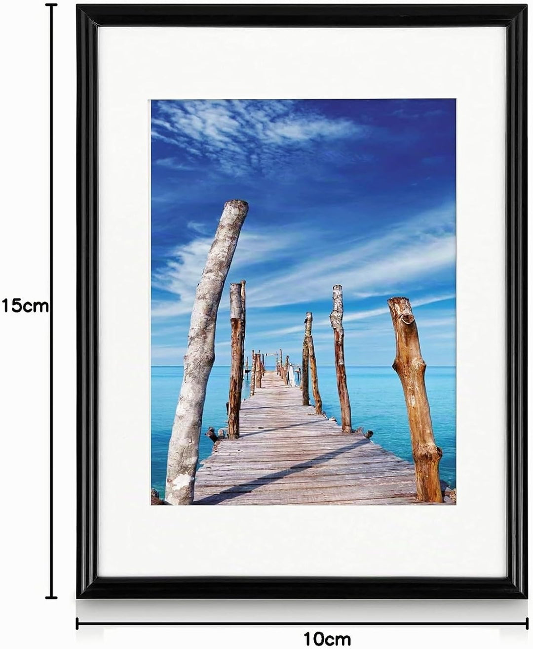 bomoe Bilderrahmen Set 18er Paradise – 6x 10x15 cm, 4x 13x18 cm, 4x 18x24 cm, 4x 20x30 cm Fotowand F