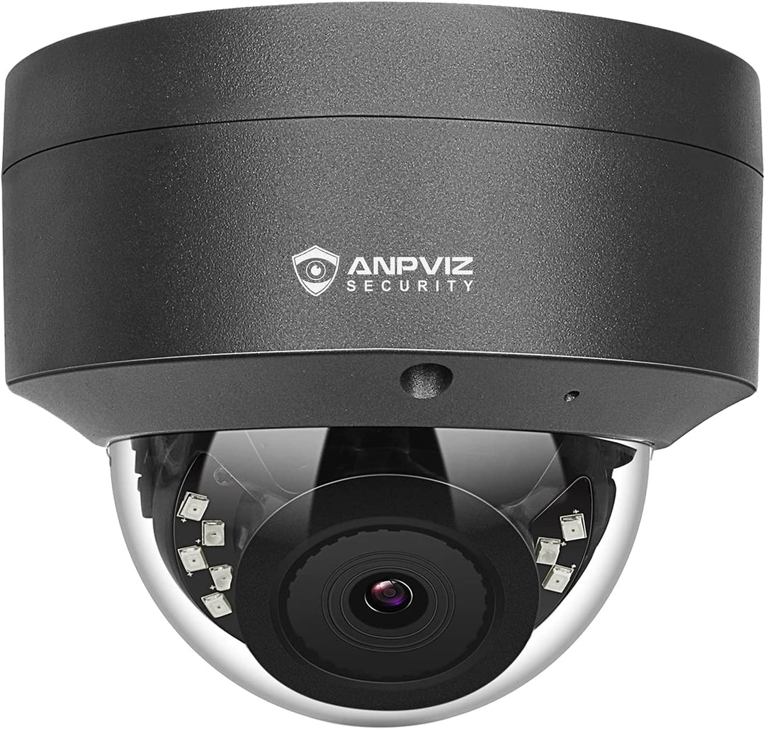 Anpviz 5MP POE IP Kamera Outdoor, Dome Überwachungskamera Aussen | Personenerkennung, 30m IR Nachtsi
