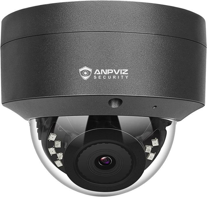 Anpviz 5MP POE IP Kamera Outdoor, Dome Überwachungskamera Aussen | Personenerkennung, 30m IR Nachtsi