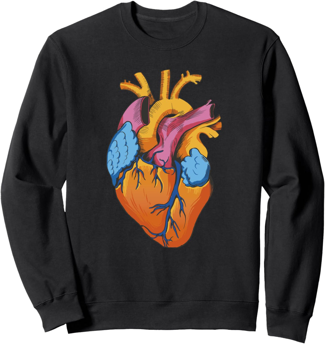 Anatomie des Herzens Körperorgane Sweatshirt