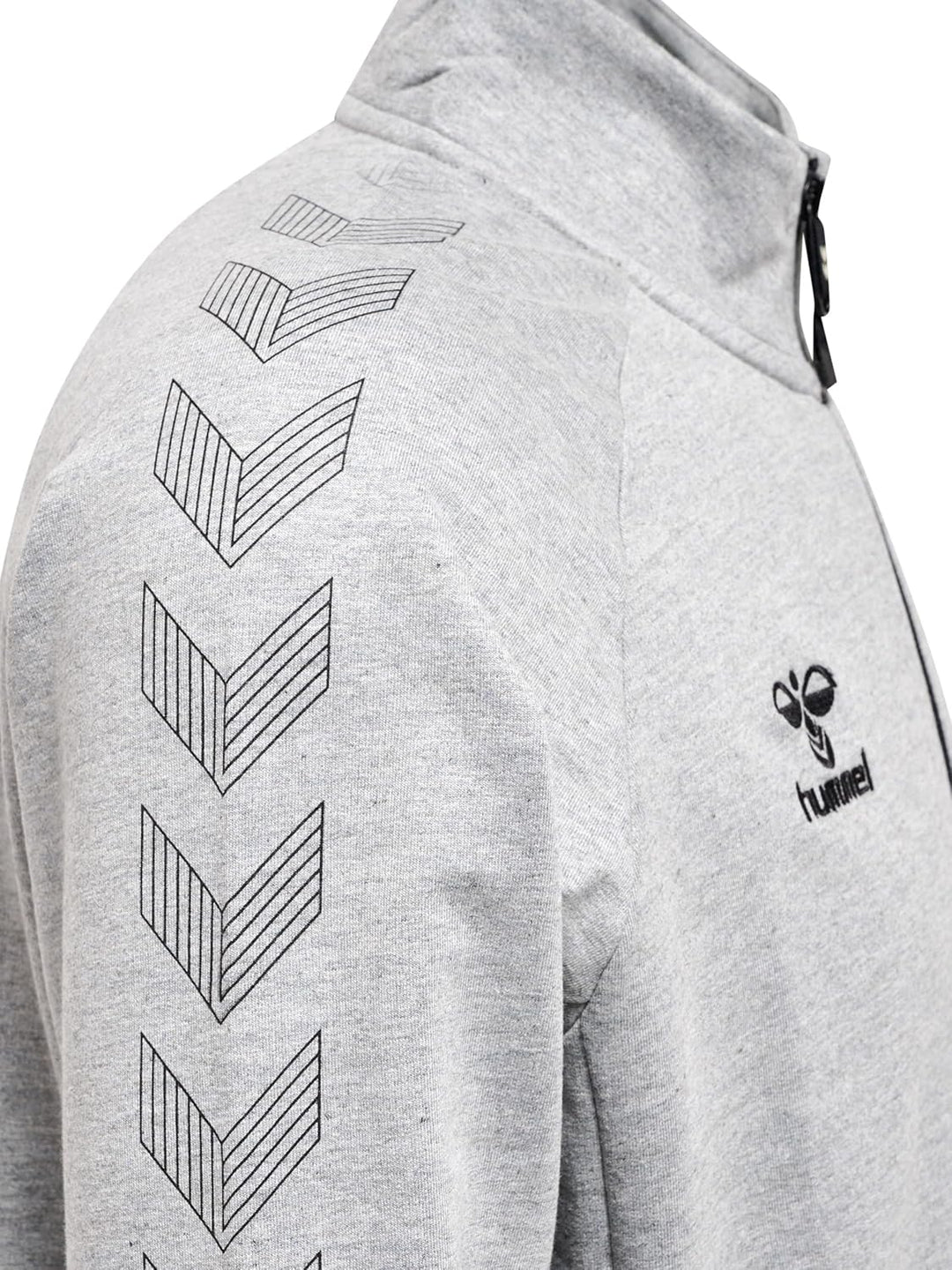 hummel Herren Hmlmove Grid Cot. Zip Jacket jacket M GREY MELANGE, M GREY MELANGE