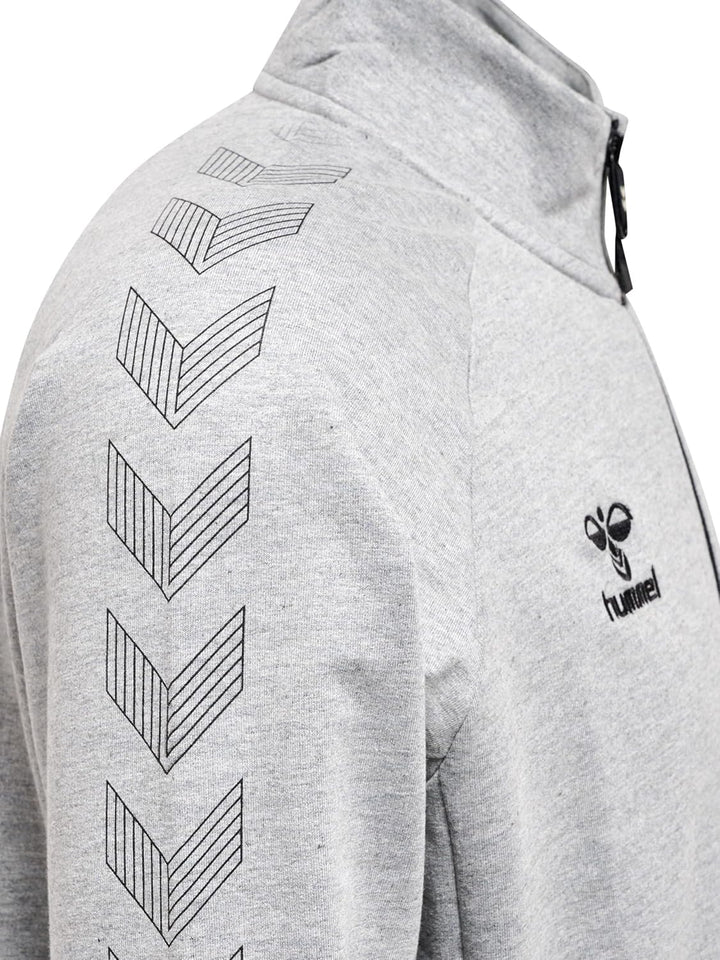 hummel Herren Hmlmove Grid Cot. Zip Jacket jacket M GREY MELANGE, M GREY MELANGE