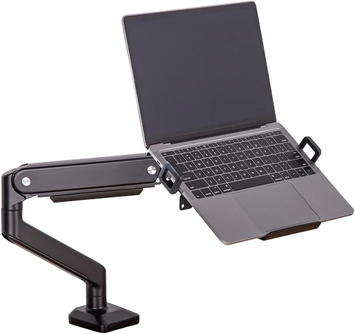 Laptop-Halterung für Monitorarme – VESA 75x75 &amp; 100x100, für 12"–17" Laptops, bis 9 kg, Schwarz Lapt