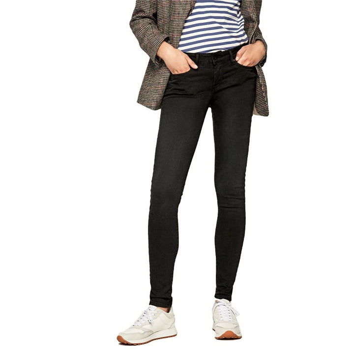 Pepe Jeans Damen Soho Skinny Jeans, Schwarz (Denim-S98), 29W / 32L