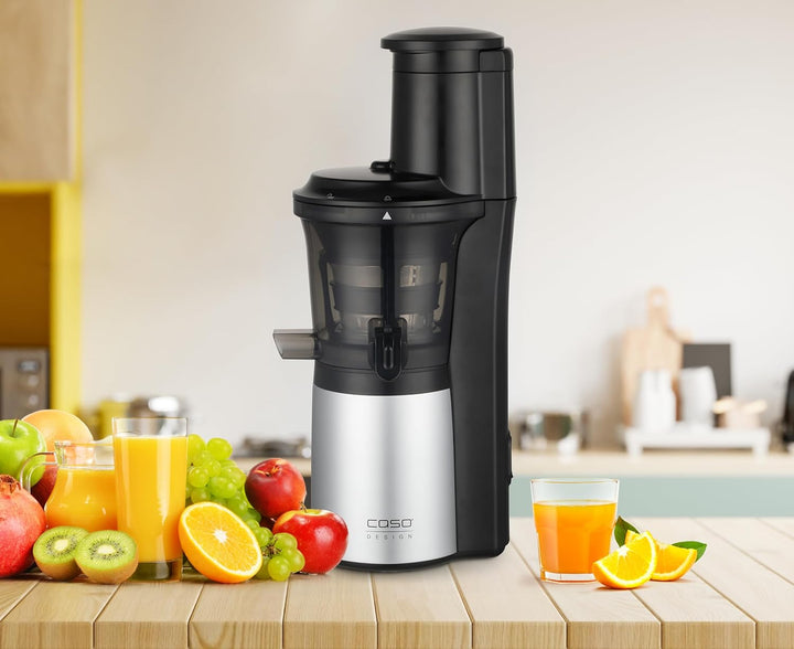 CASO SJW 300 Design Slow Juicer, sanftes und schonendes Entsaften dank niedriger Umdrehungszahl (60