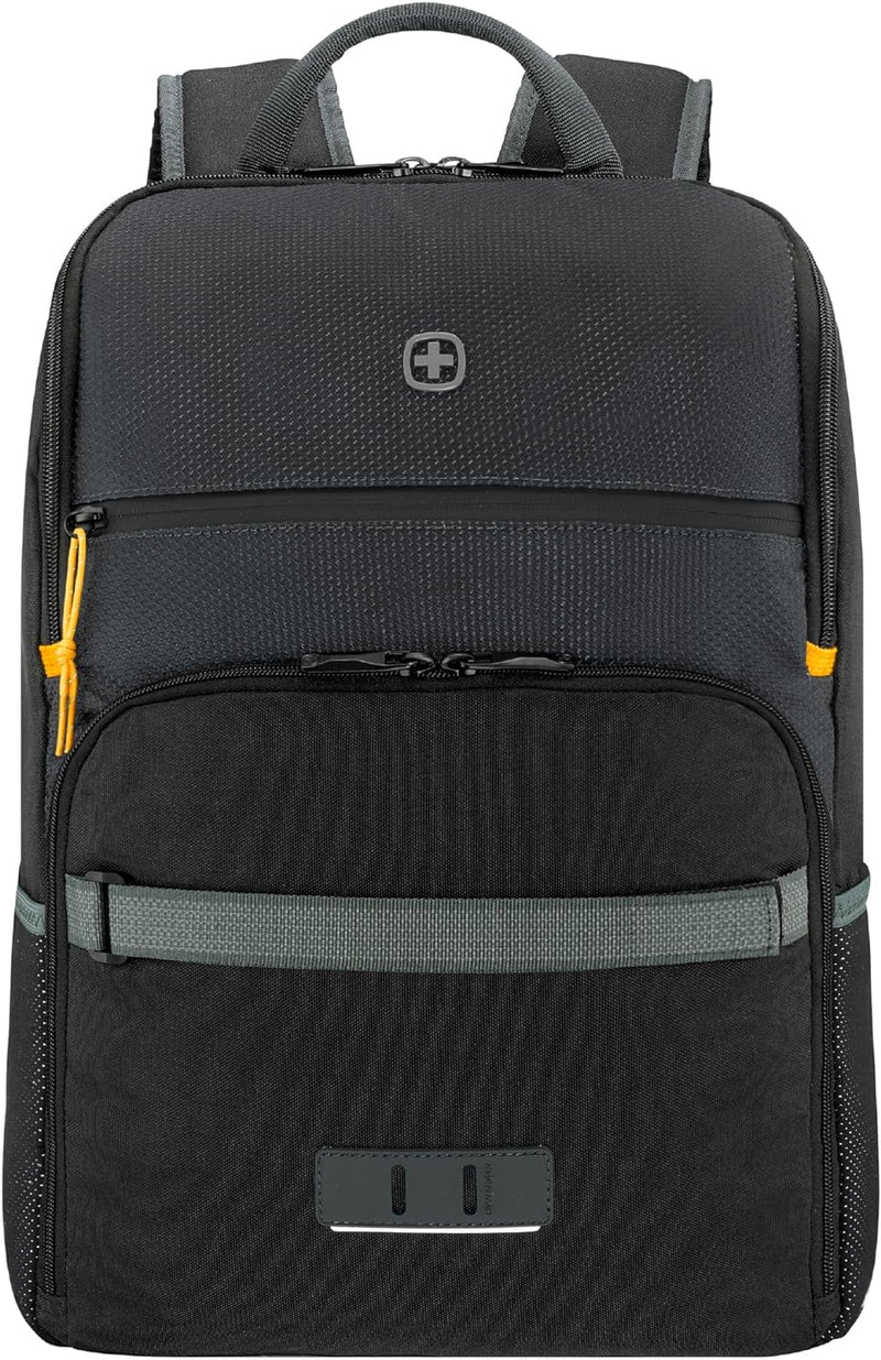 Wenger NEXT 23, Move, Gravity Black, Schwarz, 33cm x 45cm x 21cm, Schwarzer Rucksack