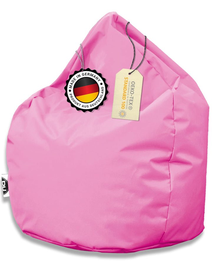 PATCH HOME Sitzsack Tropfenform mit Reissverschluss Nachfüllbar - für In & Outdoor - mit Styropor Fü