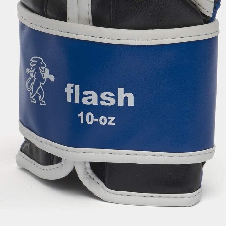 Leone 1947 Flash Boxing Gloves - Black, 14 Uz 10oz Blue, 10oz Blue