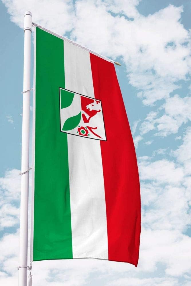 Deitert NRW-Bürgerflagge für Ausleger im Hochformat 80x200cm, 80x200cm