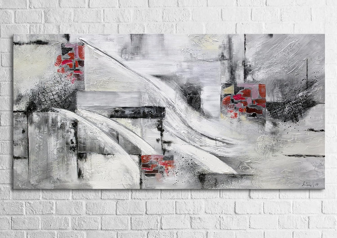 YS Handgemalte acrylbilder Abstraktion VII | Acryl abstrakt bild für wohndecor Art Acrylbilder auf l