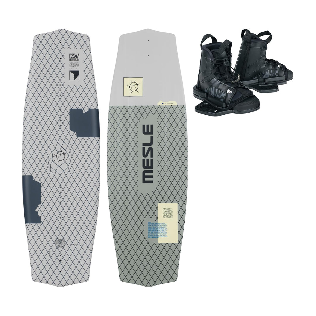 Mesle Wakeboard-Set Liberty 128 cm mit Moto Bindung Junior, Package für Kinder/Jugend, Board für Anf