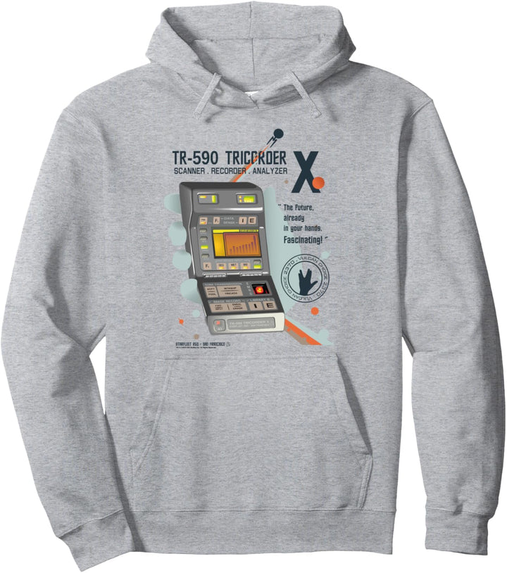Star Trek TR-590 Tricorder X Fan Art Pullover Hoodie