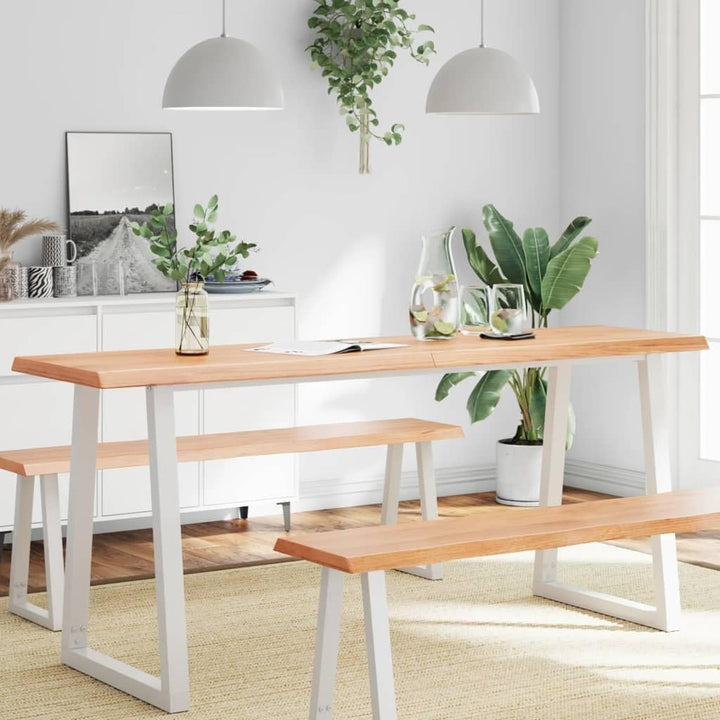 vidaXL Tischplatte, Holzplatte für Tisch Esstisch Couchtisch, Massivholzplatte Handgefertigt mit Bau