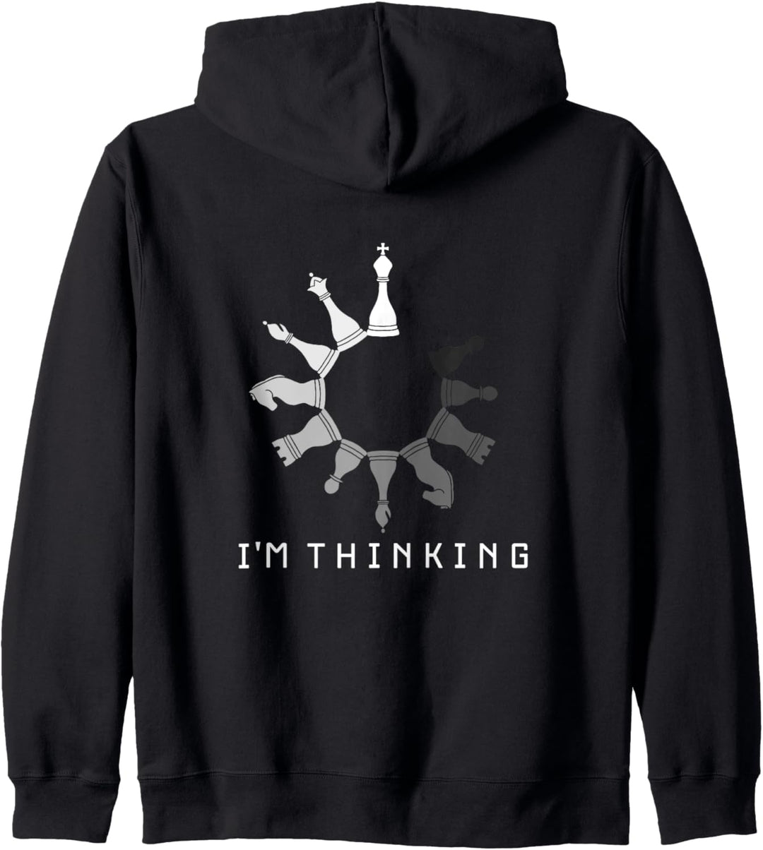 I'm Thinking Schachuhr Schachzug Chess Schach Schachspiel Kapuzenjacke