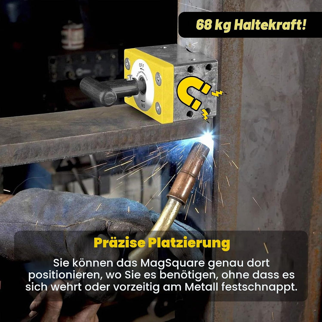 Magswitch MagSquare 165 – Schaltbarer Schweissmagnet – 69 kg Haltekraft – 90° Winkelmagnet – Magneti