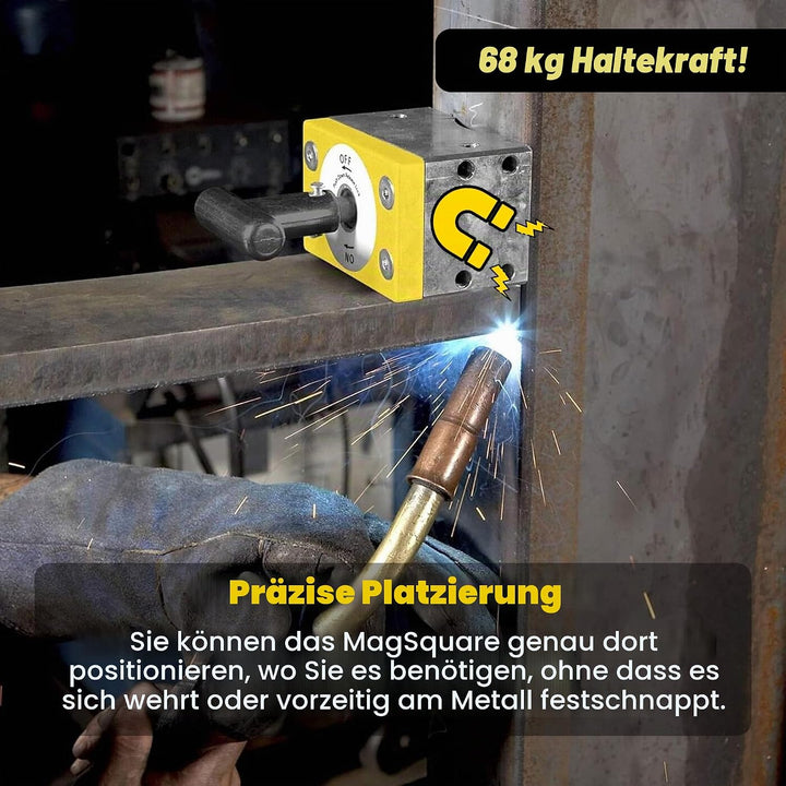 Magswitch MagSquare 165 – Schaltbarer Schweissmagnet – 69 kg Haltekraft – 90° Winkelmagnet – Magneti