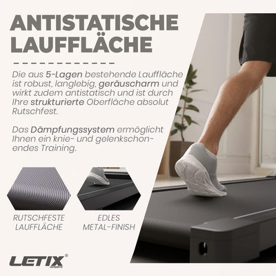 Elektrisches Laufband DeskWalk für zu Hause oder Büro, LCD-Display Motorisiertes Fitnessgerät, Schre