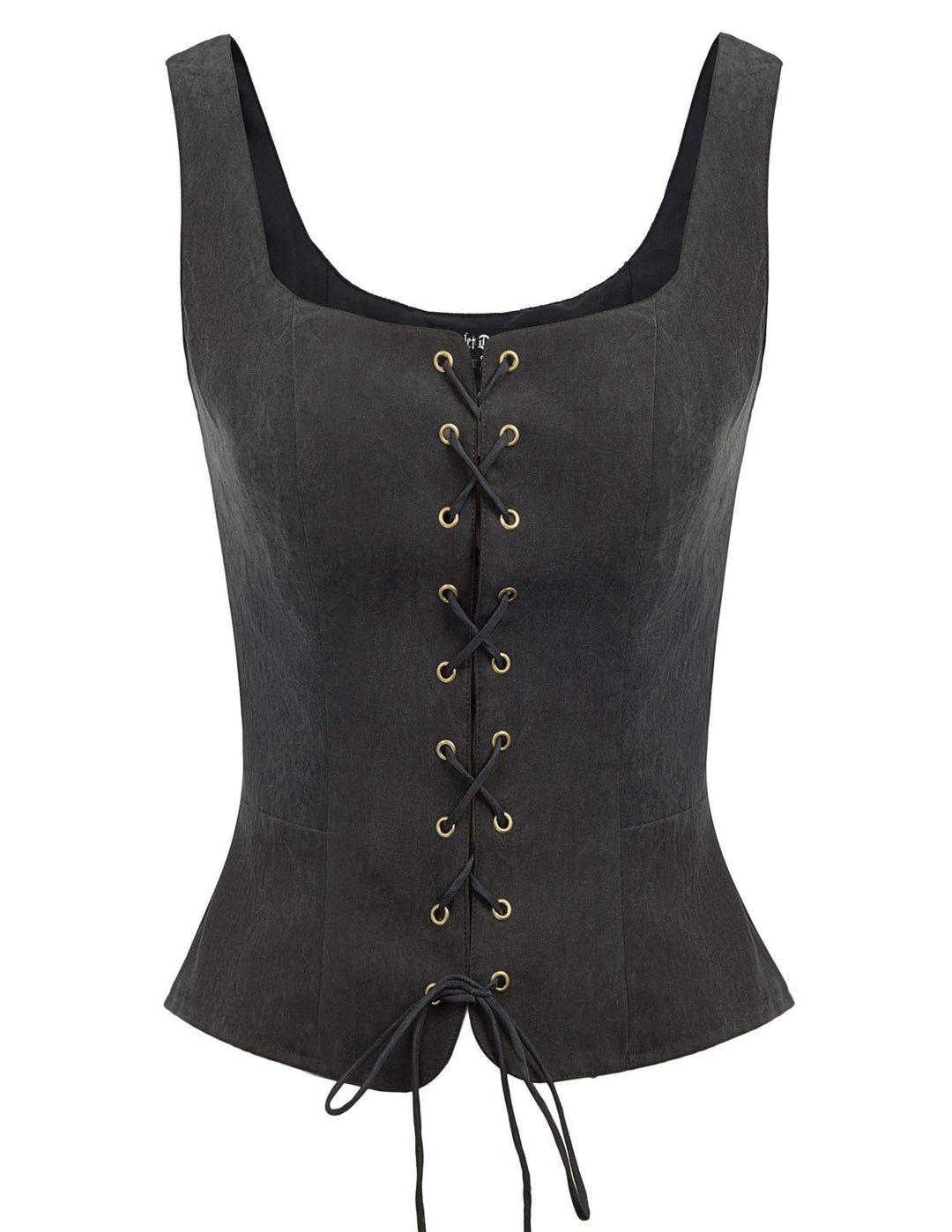 SCARLET DARKNESS Damen Renaissance Weste Cosplay Kostüm Wildleder Retro Lace-up Weste Mantel L Schwa