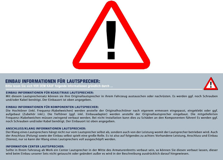 Mediadox Front/Heck 16,5cm/165mm Auto Lautsprecher/Boxen/Speaker Komplett-Set von Pioneer kompatibel