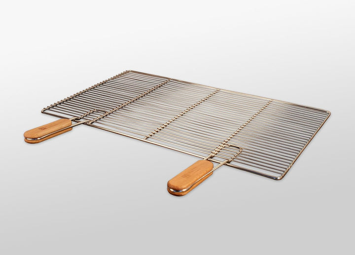 Grillrostprofi Edelstahl-Grillrost mit abnehmbaren Handgriffen 60 x 40 cm