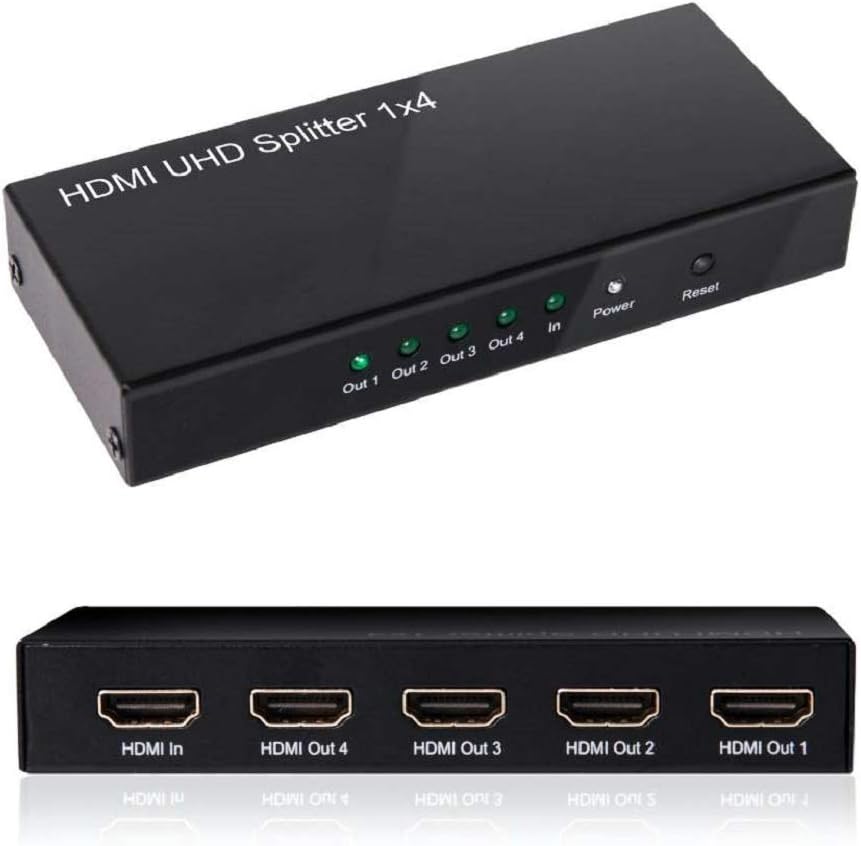 Club 3D CSV-1380 HDMI Splitter 1 Eingang auf 4 Ausg. 4K60Hz UHD retail Schwarz, CSV-1380