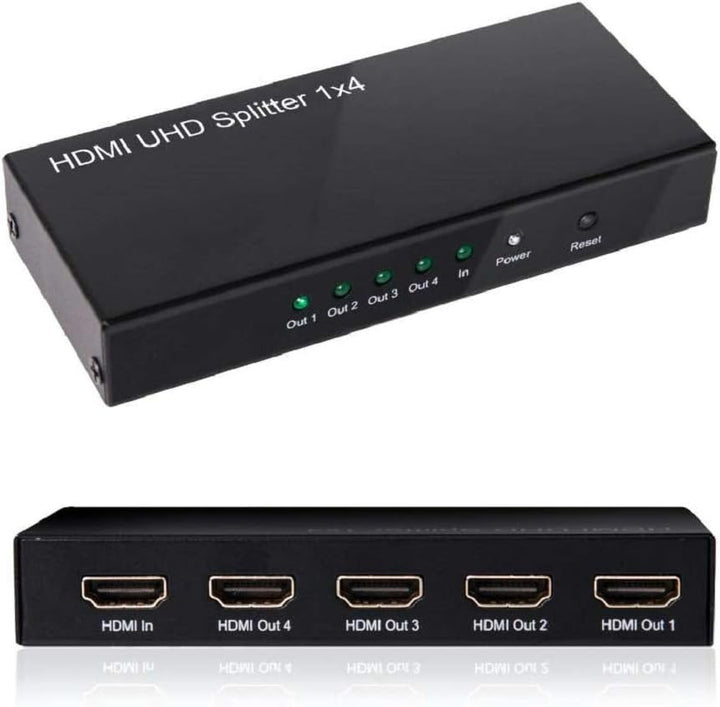 Club 3D CSV-1380 HDMI Splitter 1 Eingang auf 4 Ausg. 4K60Hz UHD retail Schwarz, CSV-1380