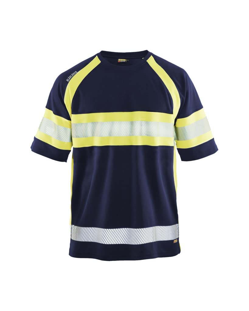 Blaklader UV-T-Shirt High Vis 3337-1051 - Grösse 6XL - Marineblau/Warngelb Marineblau/Warngelb 6XL,