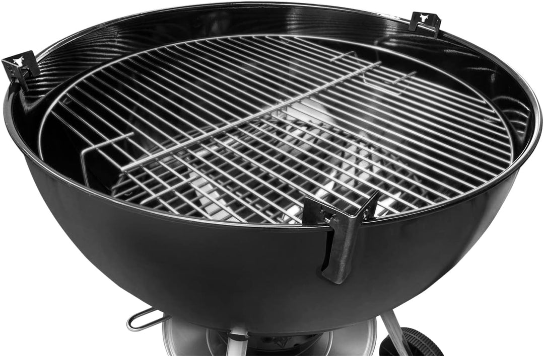 teileplus24 AH-02 Abstandshalter Grillring| 3er Set | Metall | mit Logo | für Feuertonnen, Grillplat