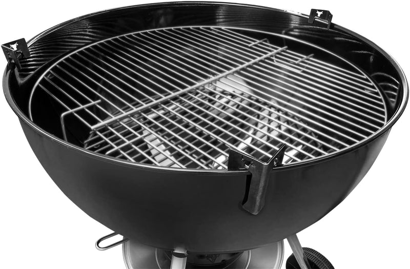 teileplus24 AH-02 Abstandshalter Grillring| 3er Set | Metall | mit Logo | für Feuertonnen, Grillplat