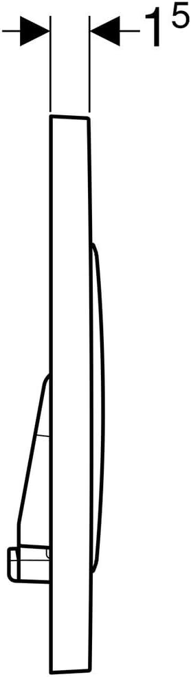 Geberit 115.882.KN.1 115882KN1 Sigma 20 Betätigungsplatte, Hochglanz-verchromt/mattchrom, Seidenglan