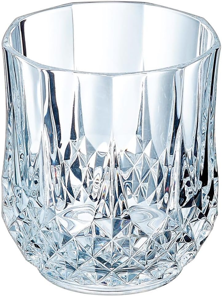 Cristal d'Arques Paris Longchamp Longfeld-Kollektion 6 Gläser niedrig, 32 cl in Kwarx, Glänzend, in