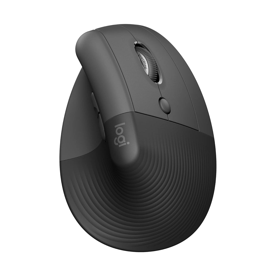 Logitech Lift Vertikale Ergonomische Maus, Kabellos, Bluetooth oder Logi Bolt USB-Empfänger, Leise K