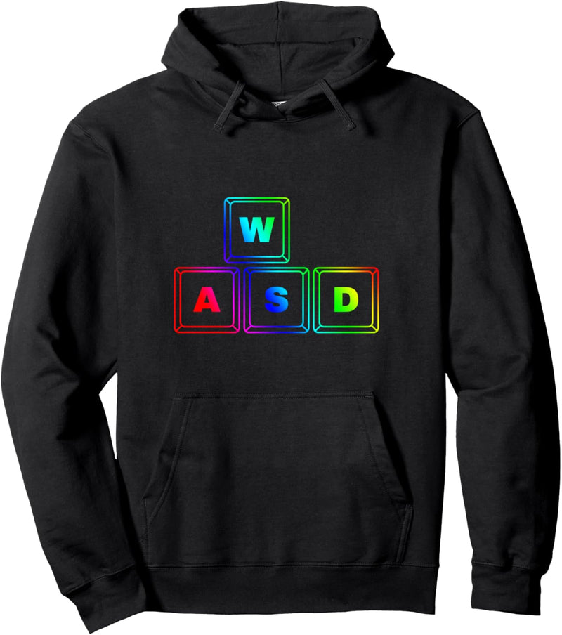 WASD PC Modder Gamer, Zocker Computer- und Video Spiel Motiv Pullover Hoodie