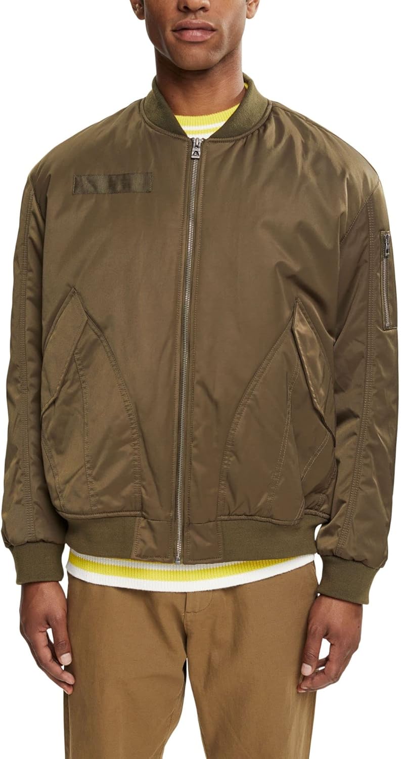 ESPRIT Herren Jacke M 356/Dark Khaki 2, M 356/Dark Khaki 2