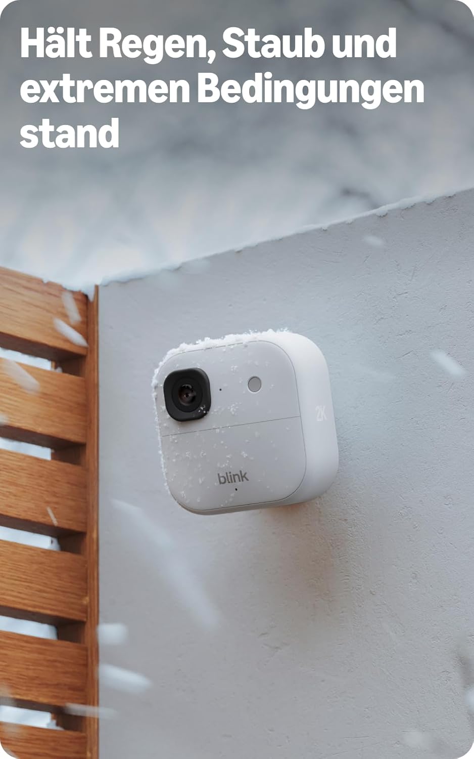 Blink Outdoor 2K+ Kameras mit Blink Videotürklingel 2K+ (neueste Generation), Weiss, inkl. Sync Modu