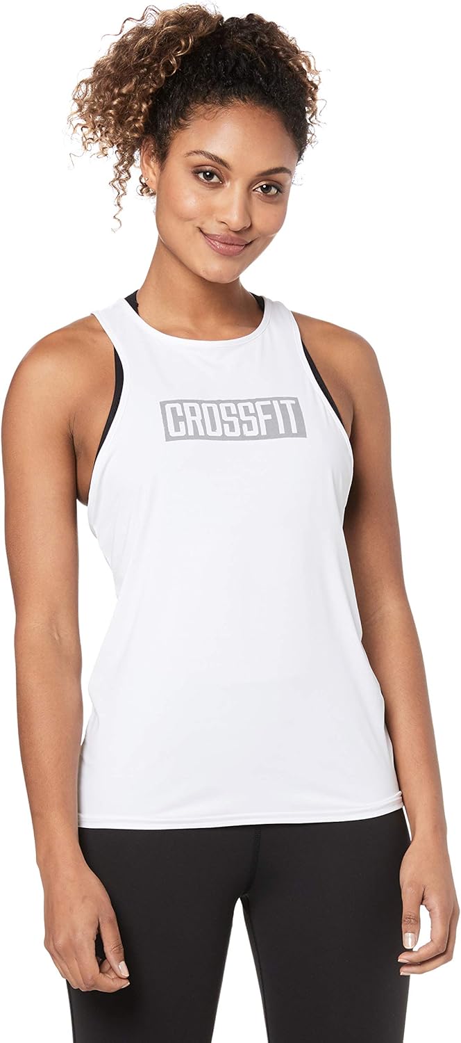 Reebok Damen Rc Ac Tank Top, M Wei&#xDF;
