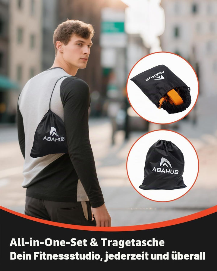 Abahub Klimmzugband Set Klimmzughilfe Widerstandsbänder Pull UP Band für Klimmzüge, Training zu Haus