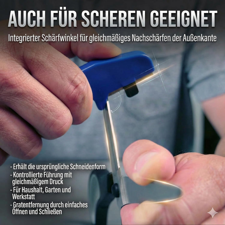BLITZSCHÄRFER Universalschärfer-Set 3tlg. Blitzschärfer Miniblitz Keramikschärfer Messerschärfer Mes