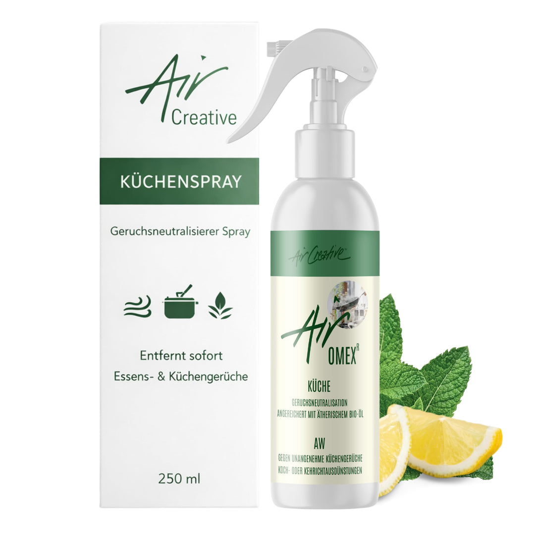 Air Creative® Geruchsneutralisierer Spray "KÜCHE", absorbiert Kochgerüche & Essensgerüche blitzschne