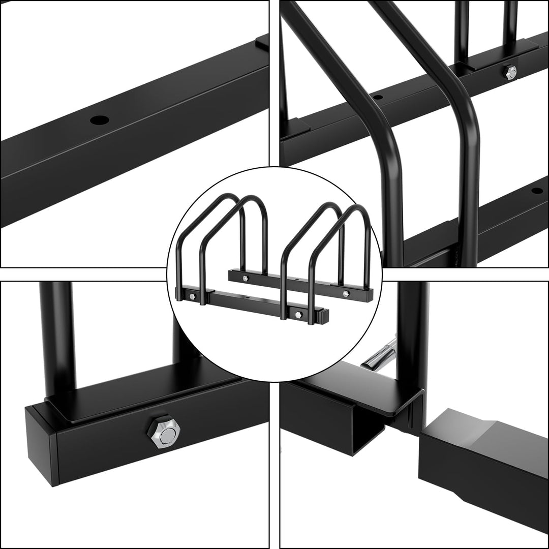 Eulenke 2 Stück Fahrradständer Metall Verzinkt Stahl - fahrradhalter 35-55mm Reifenbreite und 30cm R