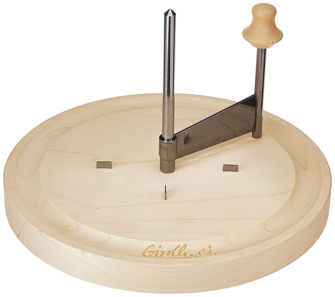 Swissmar S3300 Girouette Käseschaber, Edelstahl/Holz/Kunststoff, 22.2cm x 16.8cm, Für Tète de Moine-